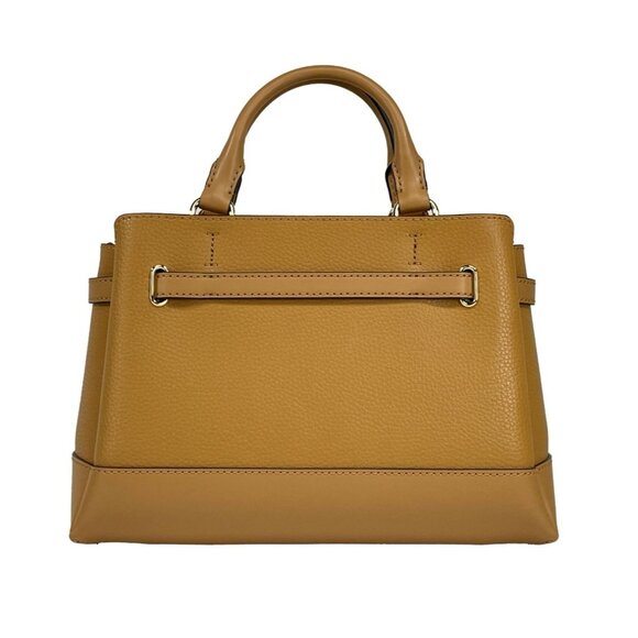 NEW Michael Kors Reed Small Leather Belted Satchel Crossbody Bag Deer Handbag - Picture 3 of 6